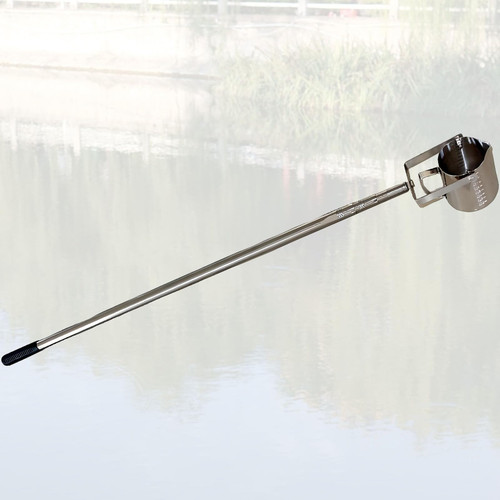 Telescopic Stainless Steel Wa-ter Sampling Pole, Extendable Water Sampler Dipper for Water Testing, Lab Sampling, Environmental Monitoring, Retractable Collection Rod with 500ml Measuring Beaker