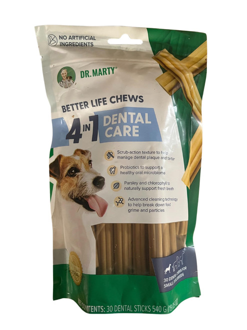 Dr. Marty Dental Treats Small Dog 19.05 oz (30 Dental Chews for Small Dog Breeds)