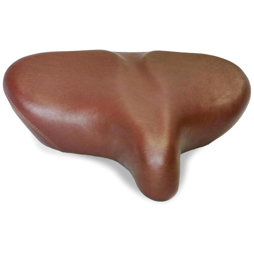 sixthreezero Bike Seat, Comfortable Bicycle Saddle Extra Large Wide Super Max Cushion Comfort Seat for Men and Women, Brown