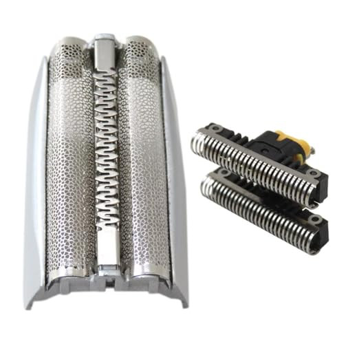 51S Silver 8000 Series Shaver Foil Replace Head w/Plastic Sealed Packaging Replacement for Br-aun 8970 8975 8985 8986 8987 8990 8991 8995 8595 by Qbahip