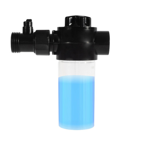 Varomorus 4 oz Fertilizer Injector Bottle with Valve and Hose Adapter