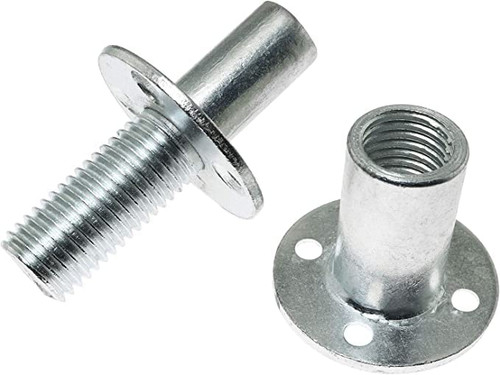 TAODAN 304 Stainless Steel Tee Nut Brad Hole Screw-in T-Nut Bedpost Connector Furniture Hardware Fittings M20