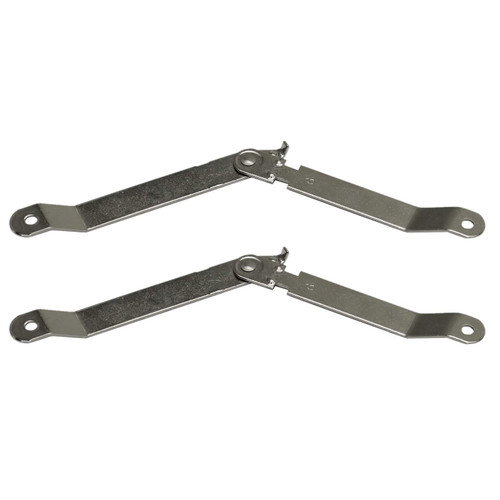 TCH Hardware 2 Pack Steel Folding Lid Stay Support - 7" Long Hinge