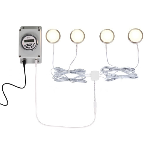 JVR Chicken Coop Light with Timer- Automatic Smart LED Laylight Daylight Extension to Boost Egg Production