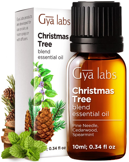 Gya Labs Christmas Tree Essential Oils Blends - 0.34 Fl Oz - for Diffuser, Home, Humidifier, Aromatherapy and DIY Candle Making Scents