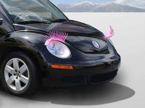 CarLashes for New Beetle (1998-Present) - Classic PINK Car Headlight Eyelashes