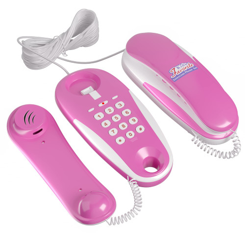 Kids' Play Phone with Real Ring Sounds, Pretend Play Telephone, 23 ft Ultra-Long Phone Line for Chatting and Learning, Toddler Communication Skill Toys, Gift