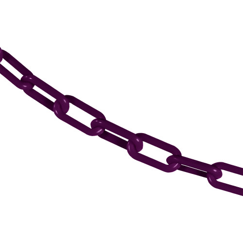 Mr. Chain Plastic Barrier Chain, Purple, 1.5-Inch Link Diameter, 100-Foot Length (30023-100)