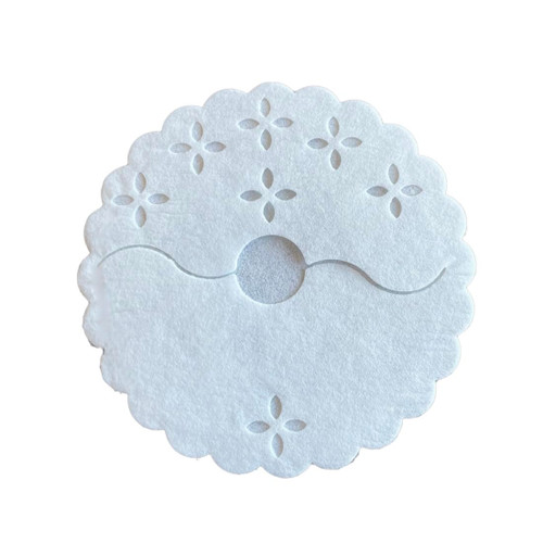 Regency Wraps Fabric Stem Wraps, Covers for Stemmed Glass Bases, Pack of 125 Elegant Yet Absorbent and Disposable Table Decor, Fit up to 3.25" Base, White