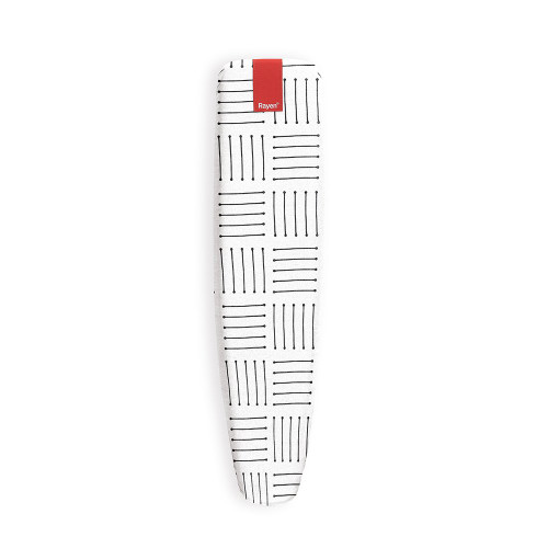 Rayen Sleeve Ironing Board Cover | Elastic | Universal | Foam | 100% Cotton |White with Black Stripes 24.2” x 8.5” 6324