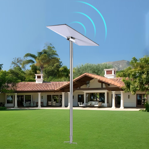 Starlink Gen 3 Pole Mount, Starlink Pole Mounting Kit, 6ft Starlink Ground Pole Mount Kit Features a Durable 1.5'' Diameter Pole,Two Easy Mounting Methods, and Includes a Starlink Gen 3 Pipe Adapter