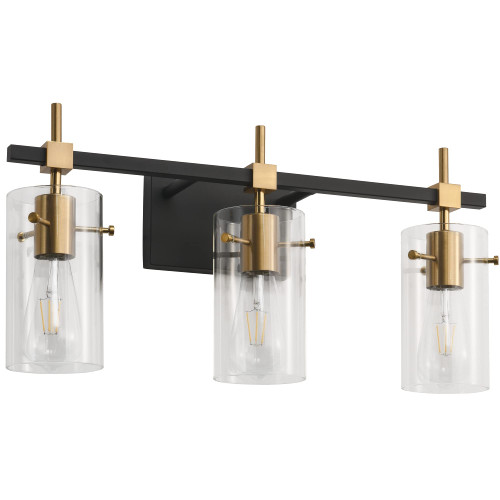 SOLFART Vintage Vanity Lights Bathroom Light Fixture Over Mirror for Bath Glass Shade Light Black and Brass Modern Style 3 Lights SOLFART Vintage Vanity Lights Bathroom Light Fixture Over Mirror for Bath Glass Shade Light Black and Brass Modern Style 3 Lights