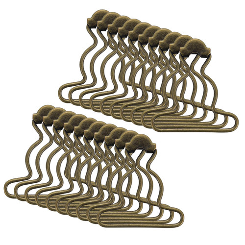 Lusofie 20Pcs Dungaree Suspender Clips Overall Buckles 1.5 Inch Wide Bottom Gunmetal Overall Buckles Clips Replacement for Sewing DIY Rompers