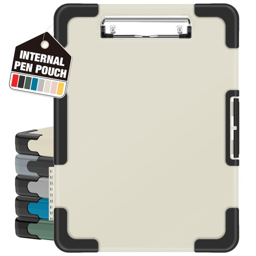 Sooez Toughest Clipboard with Storage, Internal Pen Pouch Included, Letter/ A4 Size, Shockproof Heavy Duty Plastic Clip Boards 8.5x11”, High Capacity Clipboards Box Case for Contractor Trucker Driver-1764971345