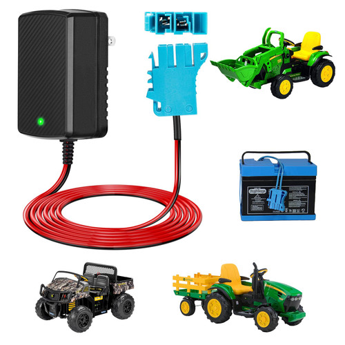 12V Battery Charger for Peg Perego 12 Volt Battery Wire Harness Connector Compatible with Peg Perego Designed for John Deere Ground Force Tractor John Deere Gator XUV Ride On Toy