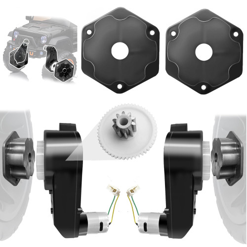 2Pack 24V RS555 40000RPM Fast Drive Motor Gearbox for Power Wheels Motor Upgrade,12V&18V&20V&24V High Speed Motors Gearbox Conversion Kit for Kids Ride on Toys Car Replacement Parts,Free Coupler