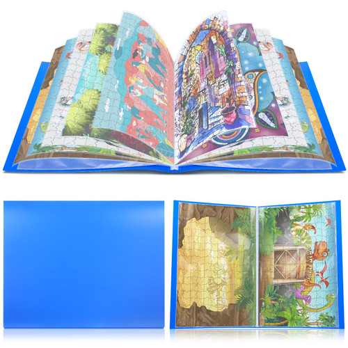 Nezyo 30 Pockets Puzzle Storage Folder Keeper for 1000 Pieces Jigsaw Organizers and Storage Large Capacity Puzzle Organizer, Dustproof and Protective Portable Accessory