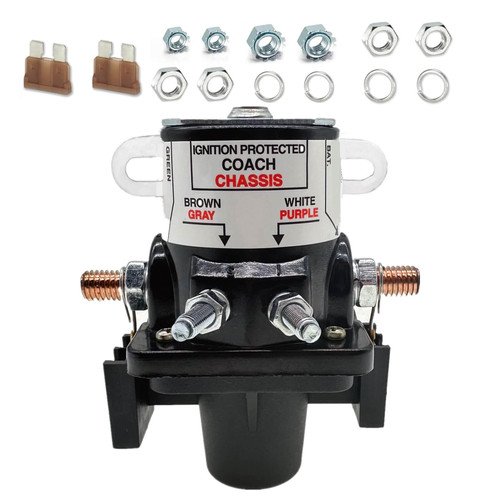 Upgrade Battery Disconnect Relay 0100055000 01-00055-000，for intellitec RV Automobile Switch. 12v Latching Relay, Battery Disconnect Solenoid ，Replace 0100055000 01-00055-000