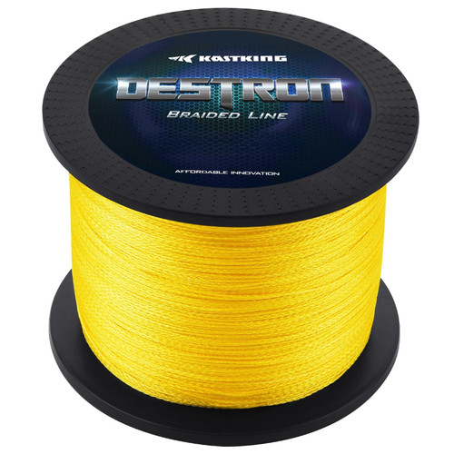 KastKing Destron Braided Fishing Line, Yellow, 40LB, 150Yds