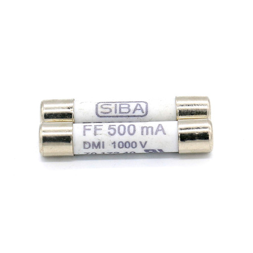 2 Pack Digital Multi Meter Fuse FF500MA (500MA,0.5A)1000V Fast Acting Ceramic Fuse For DC Digital Multi Meter 6.3 x 32mm