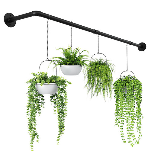 Bamworld Hanging Planters Indoor Plant Hangers with Metal Rod (Pot & Plant Not Included) 42in