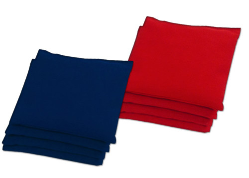 Baggo Classic Red/Navy Cornhole Bean Bag Toss Bags Regulation Duck Cloth Canvas (Set of 8)