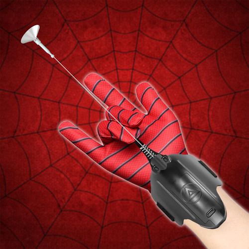Web Shooter - 2.0 Spider Web Launcher with Goloves, 8.5FT Real Web Slinger Toy for Kids, Cool Gadgets for Superhero Role Play (2.0)