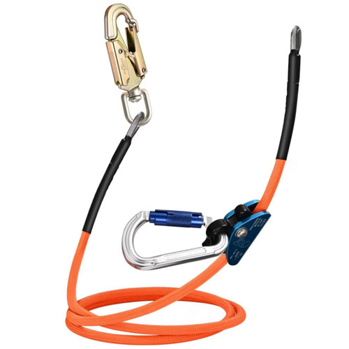 SEAAN Tree Climbing Flipline Kit 1/2'' x 10FT Arborist Flip Line Tree Climbing Lanyard Steel Core Rope - Adjustable, Better Grab, Low Stretch, Cut Resistant