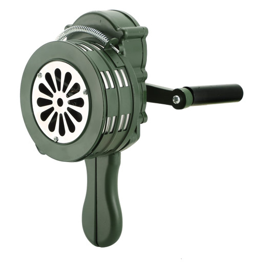MYFULLY Handheld Air Raid Siren 110DB Loud Manual Hand Crank Emergency Alarm, Portable Horn with Foldable Handle for Fire, Tornado, Sports, and Personal Safety MYFULLY Handheld Air Raid Siren 110DB Loud Manual Hand Crank Emergency Alarm, Portable Horn with Foldable Handle for Fire, Tornado, Sports, and Personal Safety
