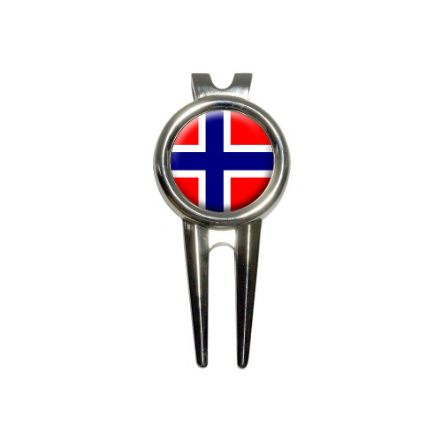 GRAPHICS & MORE Norway Norwegian Flag Golf Divot Repair Tool and Ball Marker