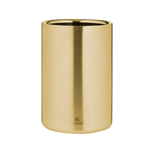 Viners Barware Gold Double Wall Ice Bucket, 1.3 L