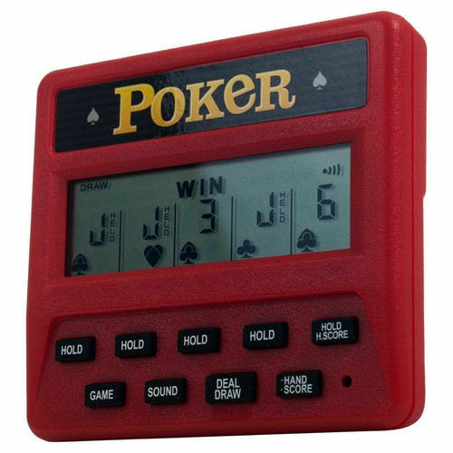 SD Life Electronic Hand Held 5 in 1 Battery Operated Poker Game 1 AAA Easy Fun Gift Holiday