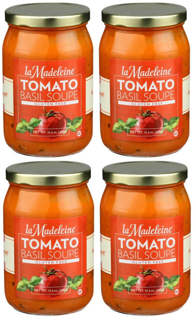 La Madeleine Tomato Basil Soup 15.5oz Glass Jar (Pack of 4) (Original)