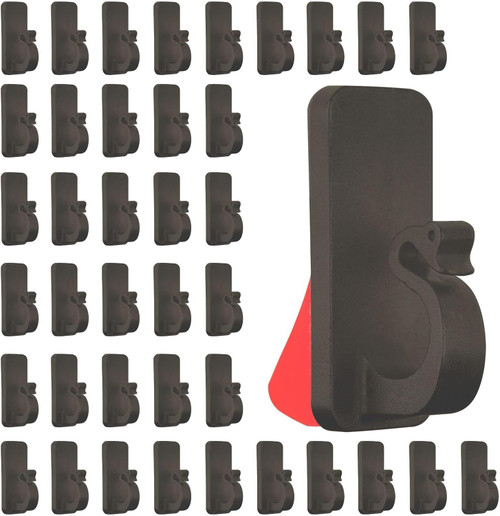 Glowhitch Adhesive Hooks for Outdoor String Lights, Cable Clip for Christmas Lighting Strips