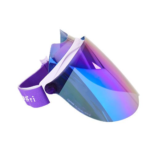 Hapifri UV Protection Face Shield, Unisex Facial Sun Visor for Men Women Outdoors Sports Driving, UPF 70+,100% UV400 Face Visor（Laboratory Test Certificate with Adjustable Headband Purple L…