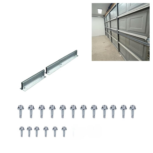 8 FT Heavy-Duty Steel Garage Door Reinforcement Bracket - Made in The USA - Prevents Bending, Sagging & Cracking