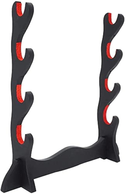 Sword Stand, Velvet Padded Katana Wakizashi Tanto Holder - Wall Mount Display