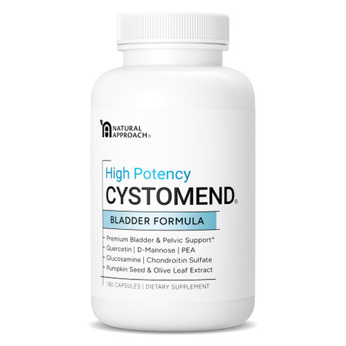 CystoMend Bladder & Pelvic Discomfort Formula (High Potency) - Supports Less Flares & Urgency* - Premium Bladder Support for Women & Men - USA Manufactured & Third-Party Tested - 180 Capsules