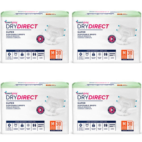 Dry Direct Super Brief (Medum - Case of 60) by Parentgiving