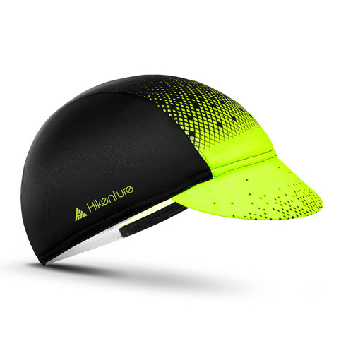 Hikenture Cycling Cap,Cooling Skull Cap Bike Hat with Sun Visor, Summer Breathable Helmet Liner Biking Cap for Men Women (Yellow)