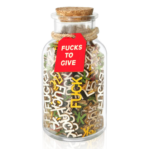 Glass F u cks to Gift Jar 9 oz, 200 PCS Color Wooden to Give for Valentines Day, Wooden Cutout Letter for Birthday Day,Anniversary,Gift to Friends,Family,Gag,Funny Christmas Gifts Glass F u cks to Gift Jar 9 oz, 200 PCS Color Wooden to Give for Valentines Day, Wooden Cutout Letter for Birthday Day,Anniversary,Gift to Friends,Family,Gag,Funny Christmas Gifts