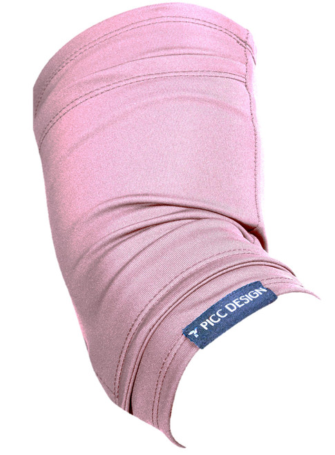PICC DESIGN: Signature Soft Mesh PICC Line Arm Sleeve w/Moisture-Wicking Properties and Secured Opening! (Pink, M)
