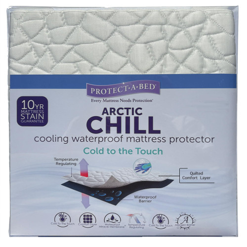 Arctic Chill Mattress Protector, Protect-A-Bed, Waterproof, 5-Sided, Twin-XL