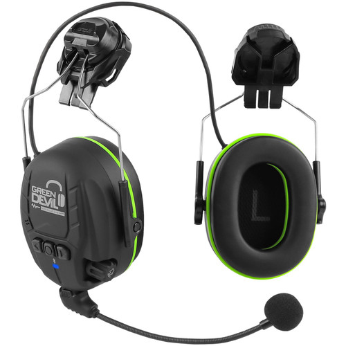 GREEN DEVIL Bluetooth Hearing Protection Ear Muffs For Safety Helmet Hard Hat Mounted Attachment-1765328984