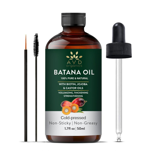 AVD ORGANICS Batana Oil for Hair | 100% Pure & Natural batana Oil Hair Skin moisturizer Eyebrows | Ideal for Men & Women | 1.7fl.Oz AVD ORGANICS Batana Oil for Hair | 100% Pure & Natural batana Oil Hair Skin moisturizer Eyebrows | Ideal for Men & Women | 1.7fl.Oz