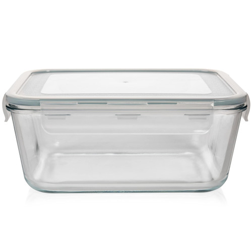 Razab 2700ml / 92 Oz / 11 Cups Large Glass Food Storage Containers with Lids, BPA Free, Snap Locking Airtight & Leakproof Lids - Ideal for Baking, Casserole & Roasting - Freezer, Microwave & Oven Safe