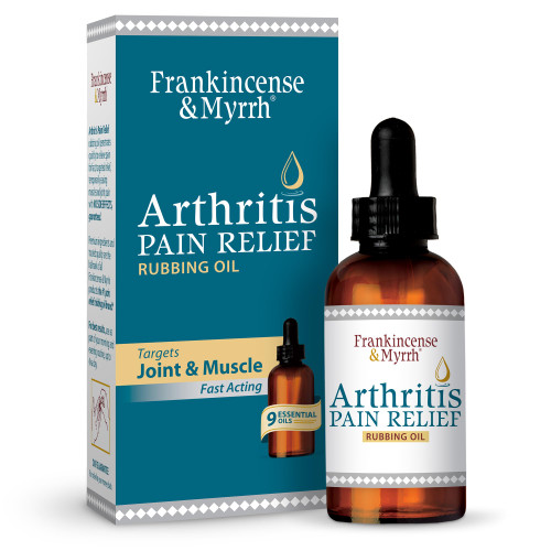 Frankincense and Myrrh Arthritis Pain Relief Rubbing Oil – Arthritis Pain Reliever with Frankincense Essential Oil for Sciatica, Lower Back, Neck, Hands, Knees, Joints and Shoulders, 2 fl.oz. - 1 Pack