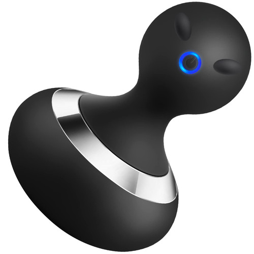 MANFLY Cordless Electric Massager with 10 Powerful Vibrations, Rechargeable Handheld Neck Massager (Black)-1765338043