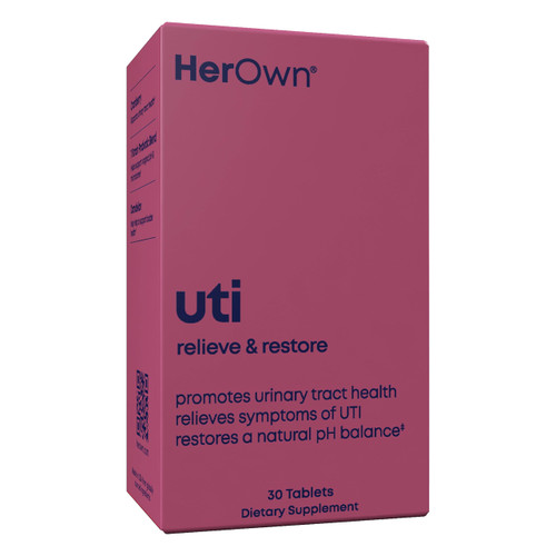 her own UTI, Helps Restore pH Balance, Supports Vaginal Flora and Balance, Promotes Urinary Health, 7 Strain Probiotic Blend, Shelf Stable, Gluten and Soy Free, Vegan, 30 Capsules, 30 Servings-1765339186