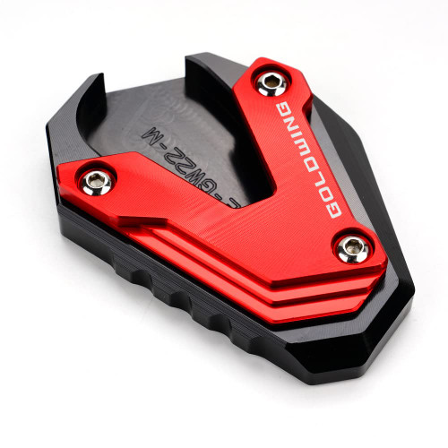 MOWOK For Goldwing GL1800 2002-2017 and 2018-2025 Goldwing GL1800 1800 Motorcycle Side Stand Extension Kickstand foot Pad (Year 2018-2025 (Red)) MOWOK For Goldwing GL1800 2002-2017 and 2018-2025 Goldwing GL1800 1800 Motorcycle Side Stand Extension Kickstand foot Pad (Year 2018-2025 (Red))